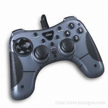 USB Vibration Crack Joypad with 8-way D-pad, Rubber and 12 Action ButtonsNew
